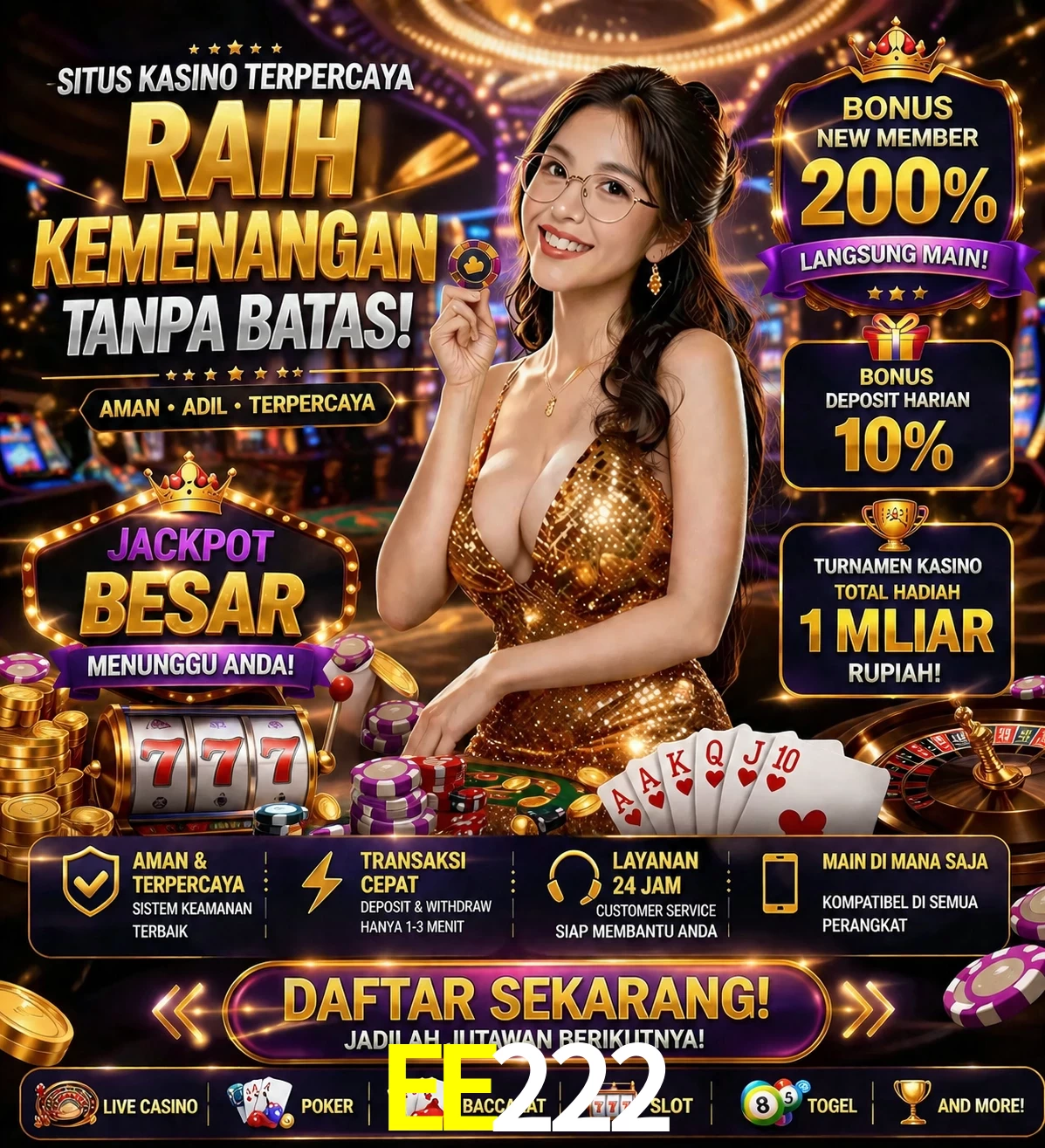 Roleta e blackjack EE222